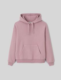 Sweat col capuche uni