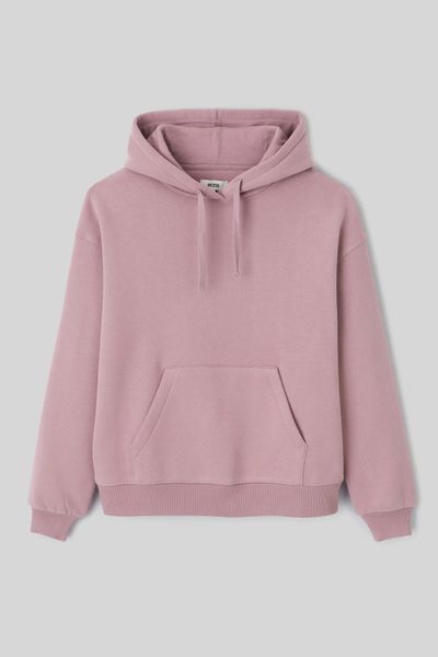 Sweat col capuche uni