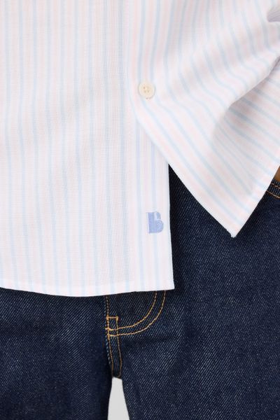 Chemise oxford ray&eacute;e