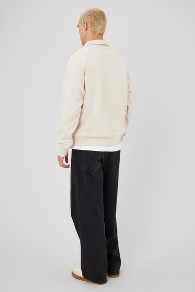 Sweat col polo zippé