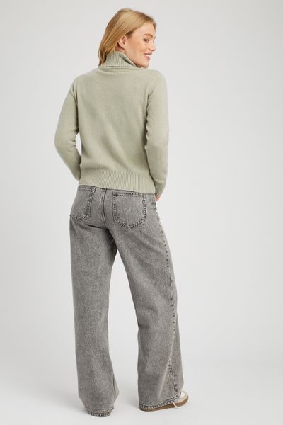 Pull col roulé