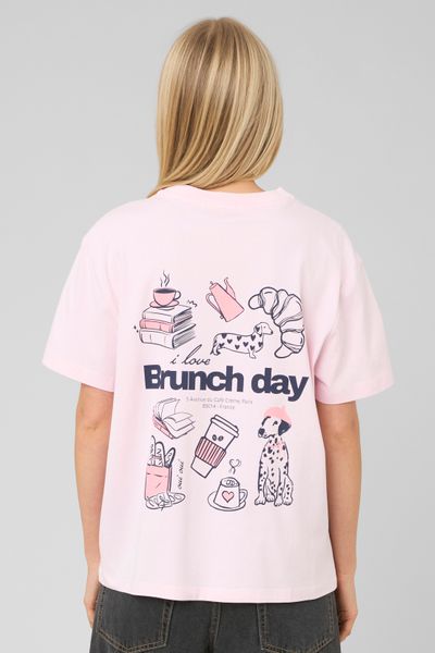 T-shirt imprim&eacute; manches courtes