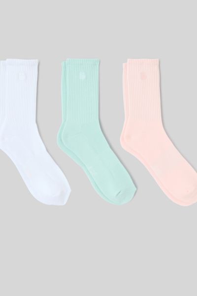 Lot de 3 paires de chaussettes brod&eacute;es