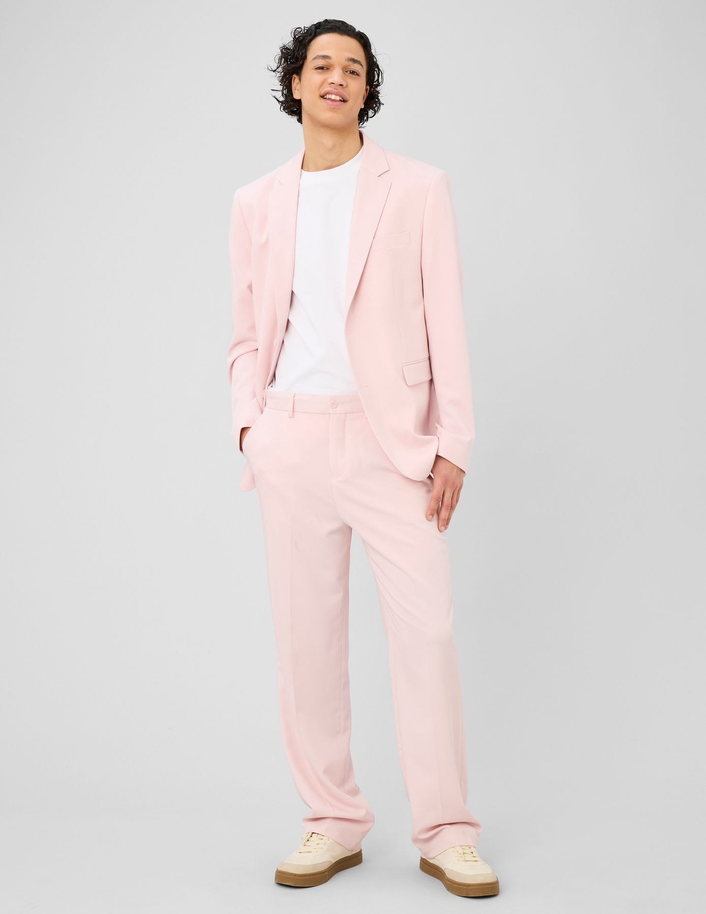 Pantalon urbain  fluide &agrave; plis