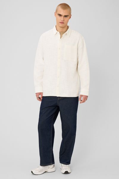 Surchemise unie mati&egrave;re fantaisie