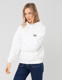 Sweat col capuche imprimé