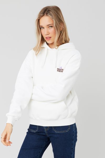 Sweat col capuche imprimé