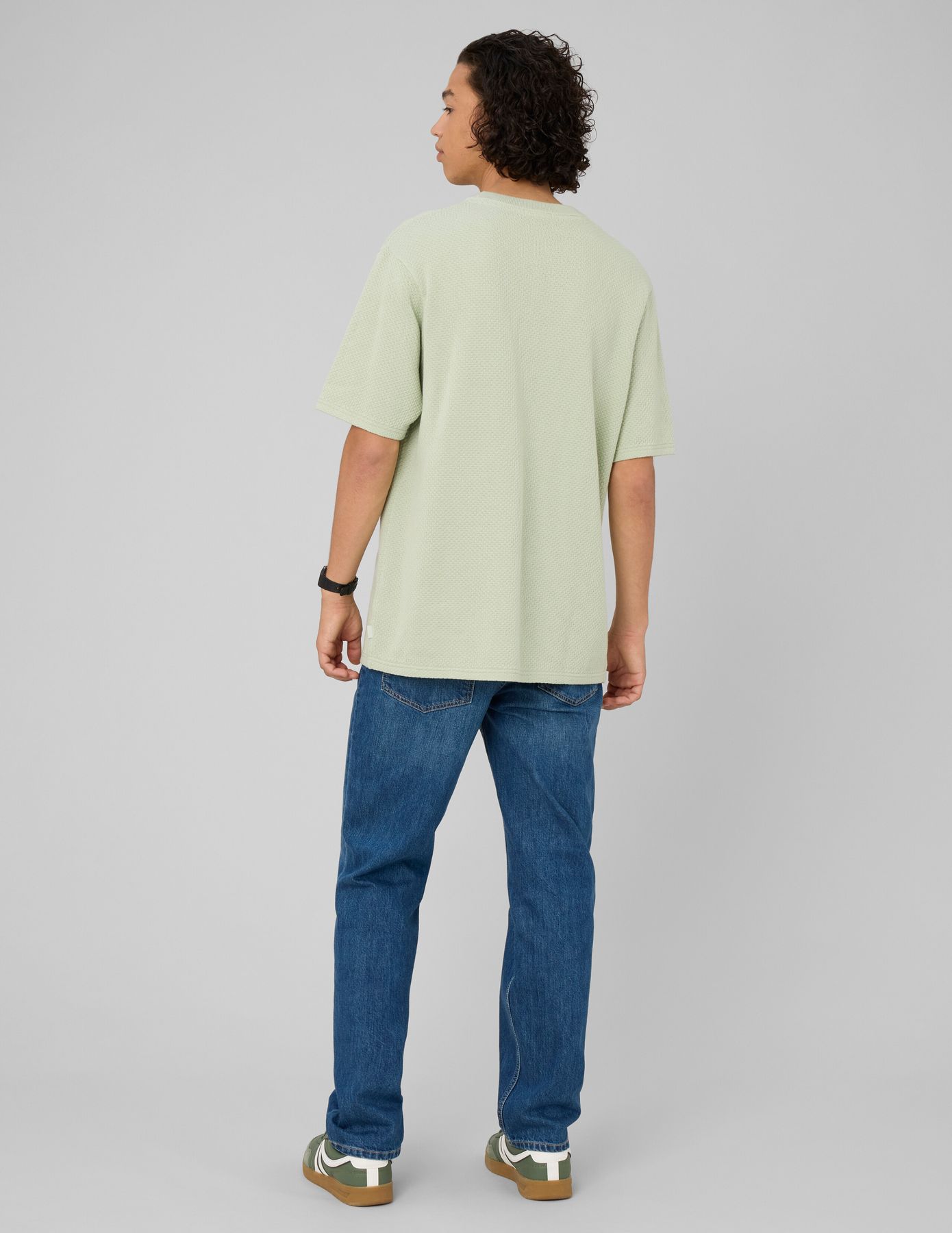T-shirt maille textur&eacute;e