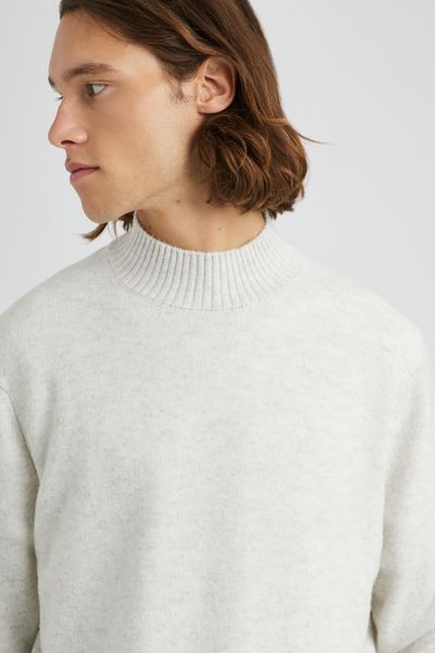 Pull col montant laine