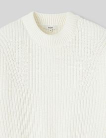 Pull col rond en maille