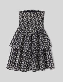 Robe bustier en broderie anglaise