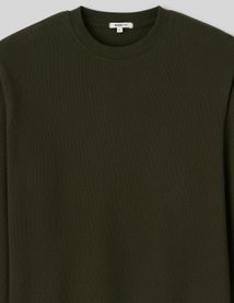 T-shirt gaufr&eacute; manches longues