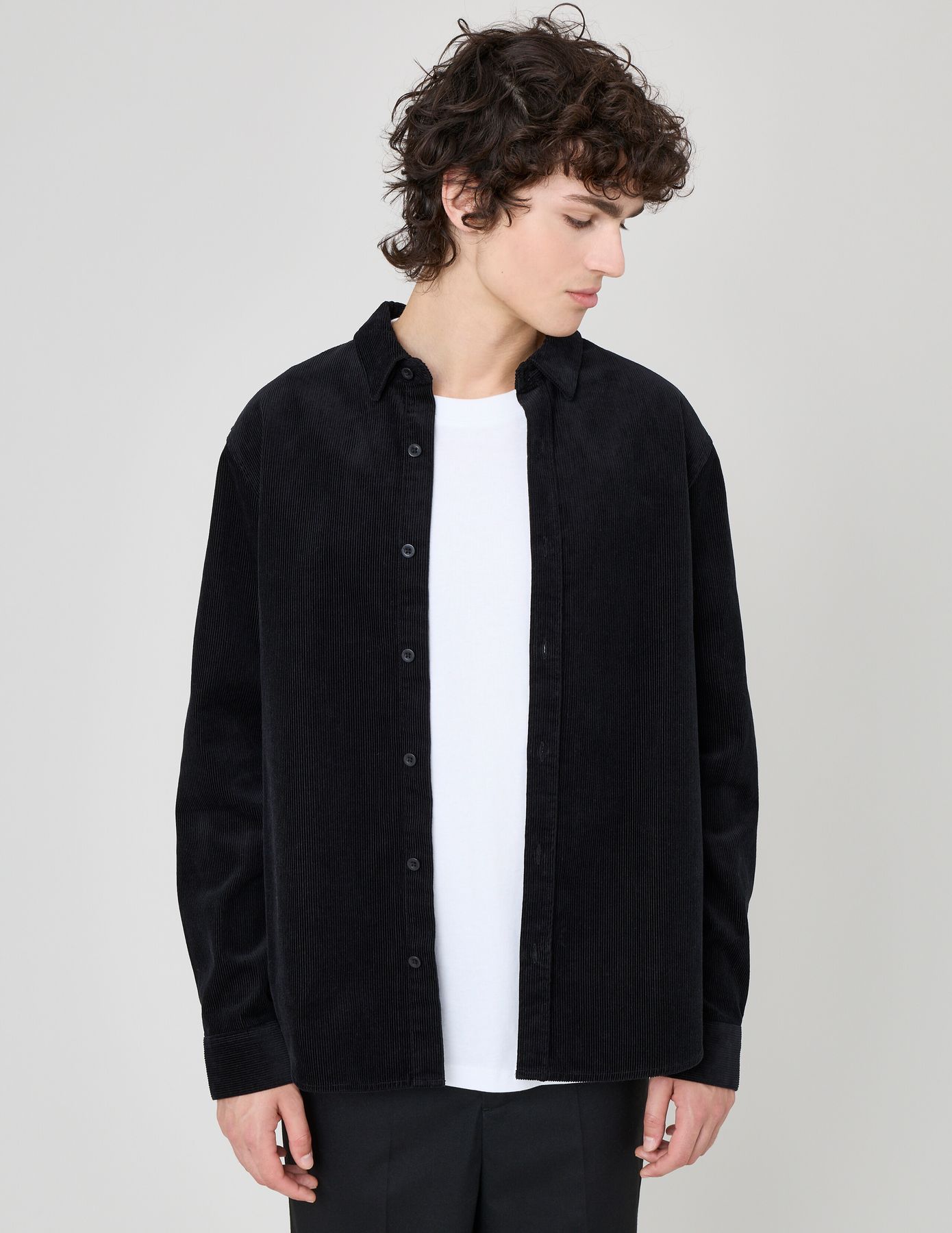 Chemise velours unie