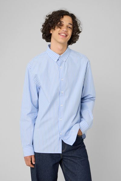 Chemise ray&eacute;e imprim&eacute;e dos