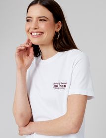 T-shirt imprim&eacute; devant/dos