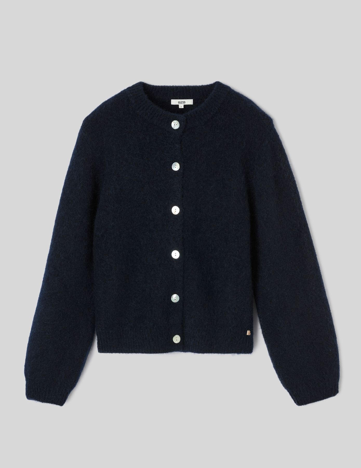 Gilet boutonn&eacute; col rond