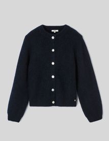 Gilet boutonn&eacute; col rond