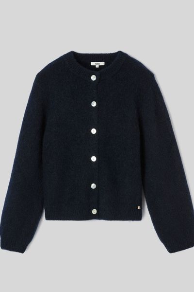 Gilet boutonn&eacute; col rond