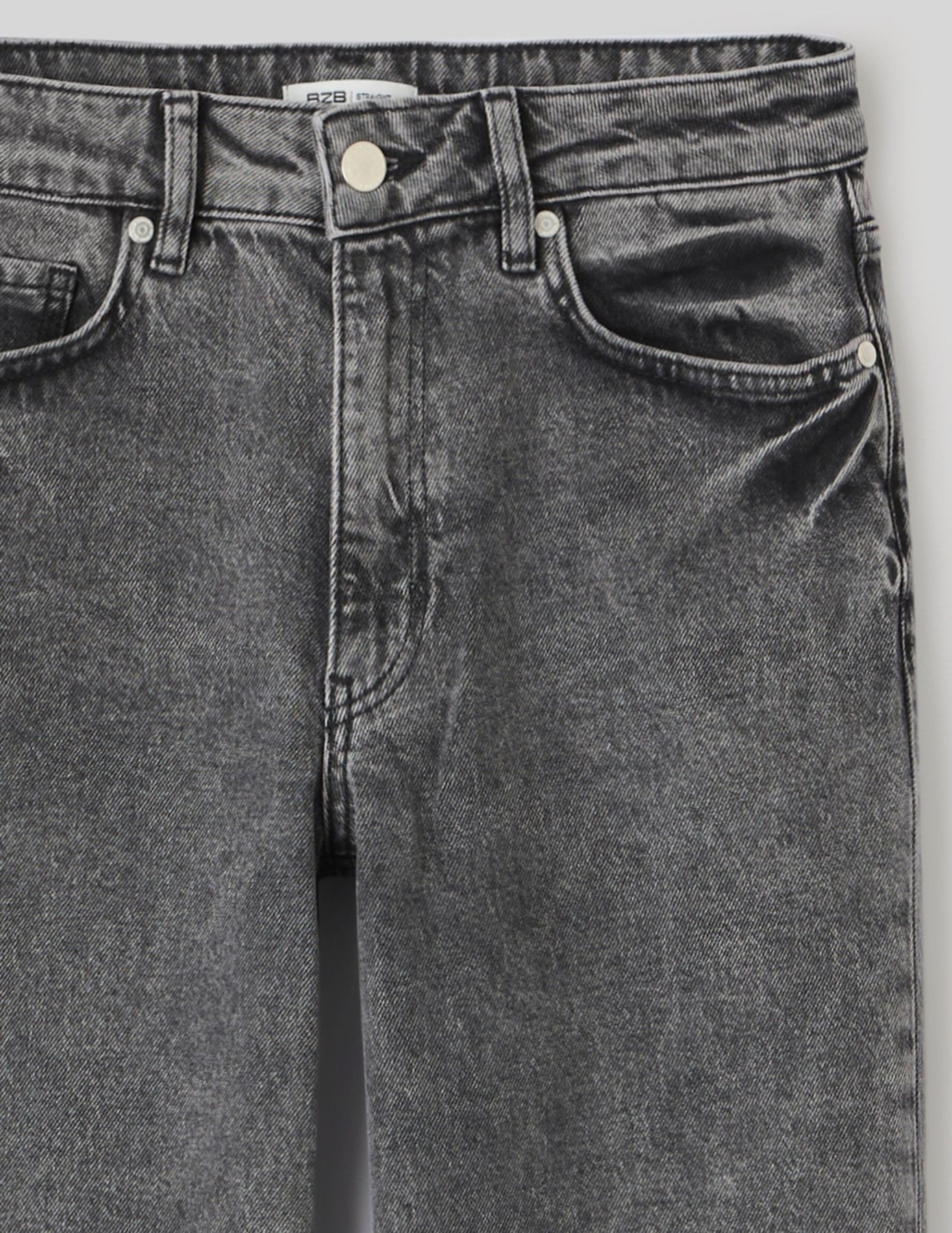 Jean straight taille haute