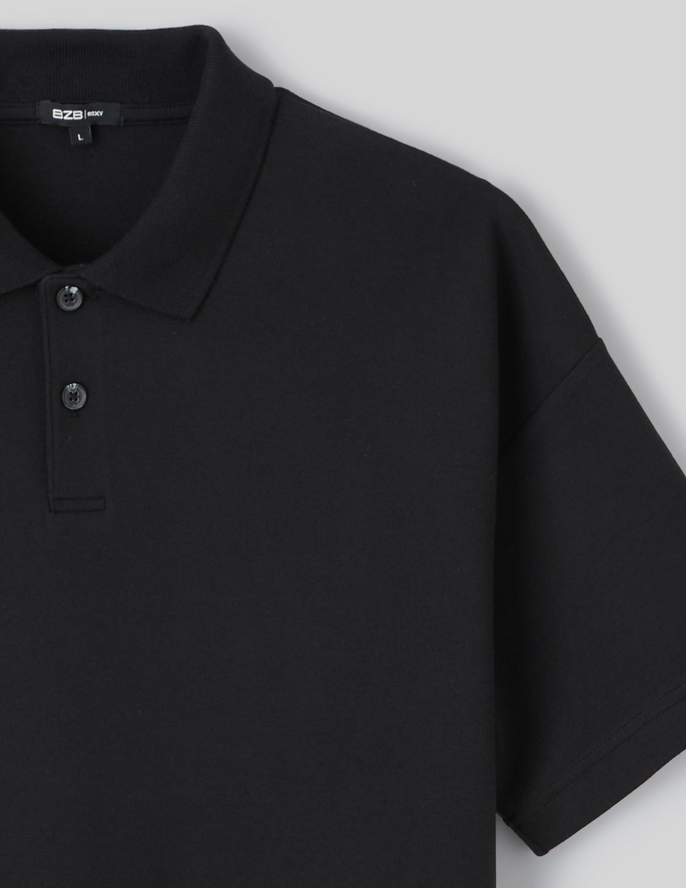 Polo boxy maille lourde