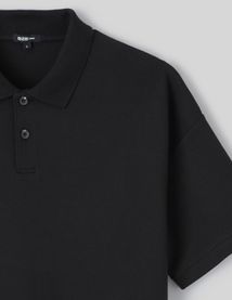 Polo boxy maille lourde