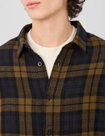 Chemise &agrave; carreaux en gaze de coton