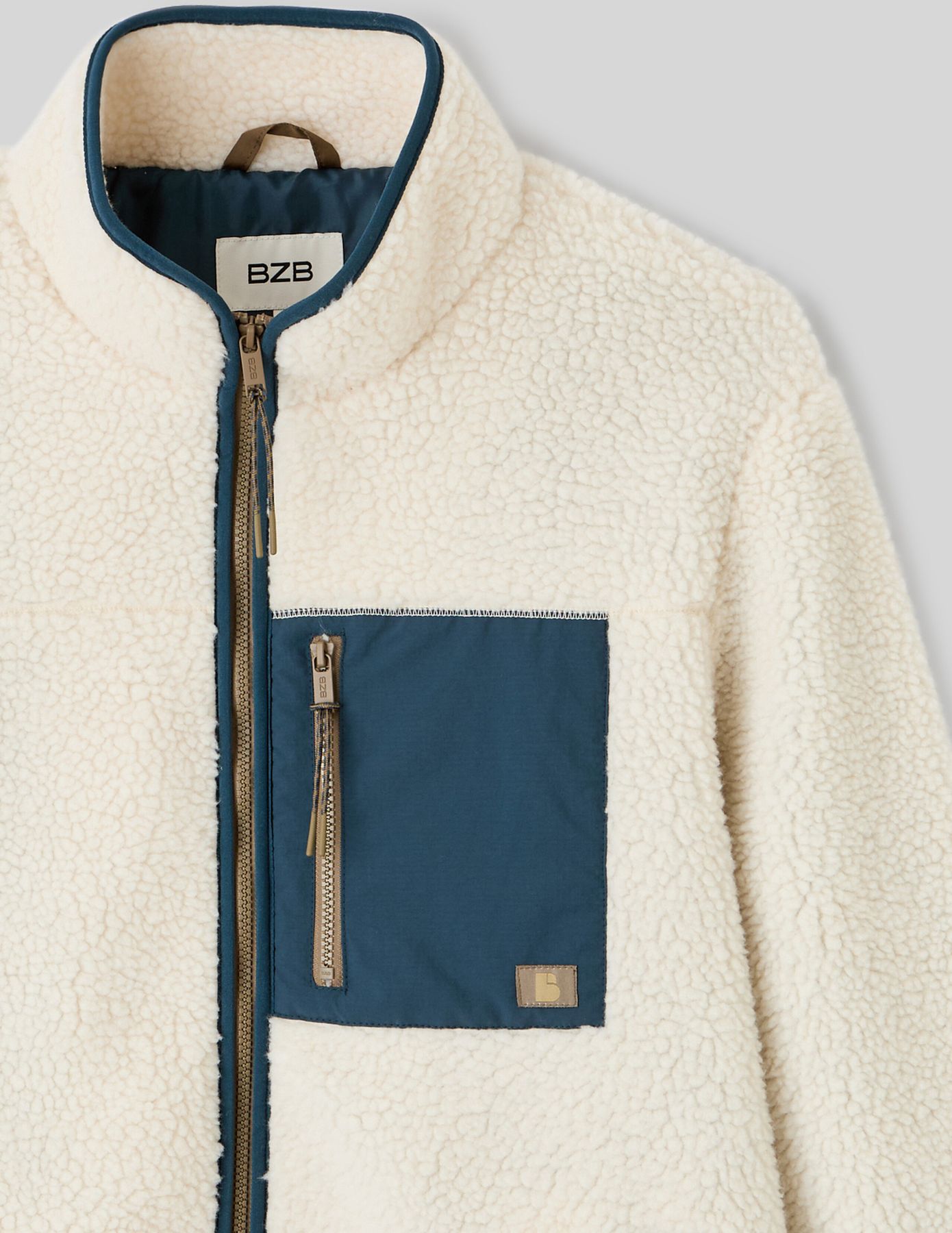 Veste sherpa zippée