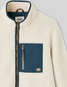Veste sherpa zippée