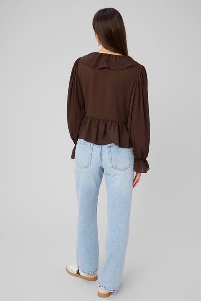 Blouse &agrave; volants
