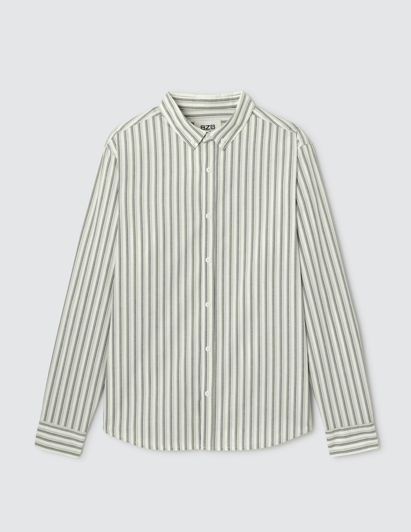 Chemise rayée droite