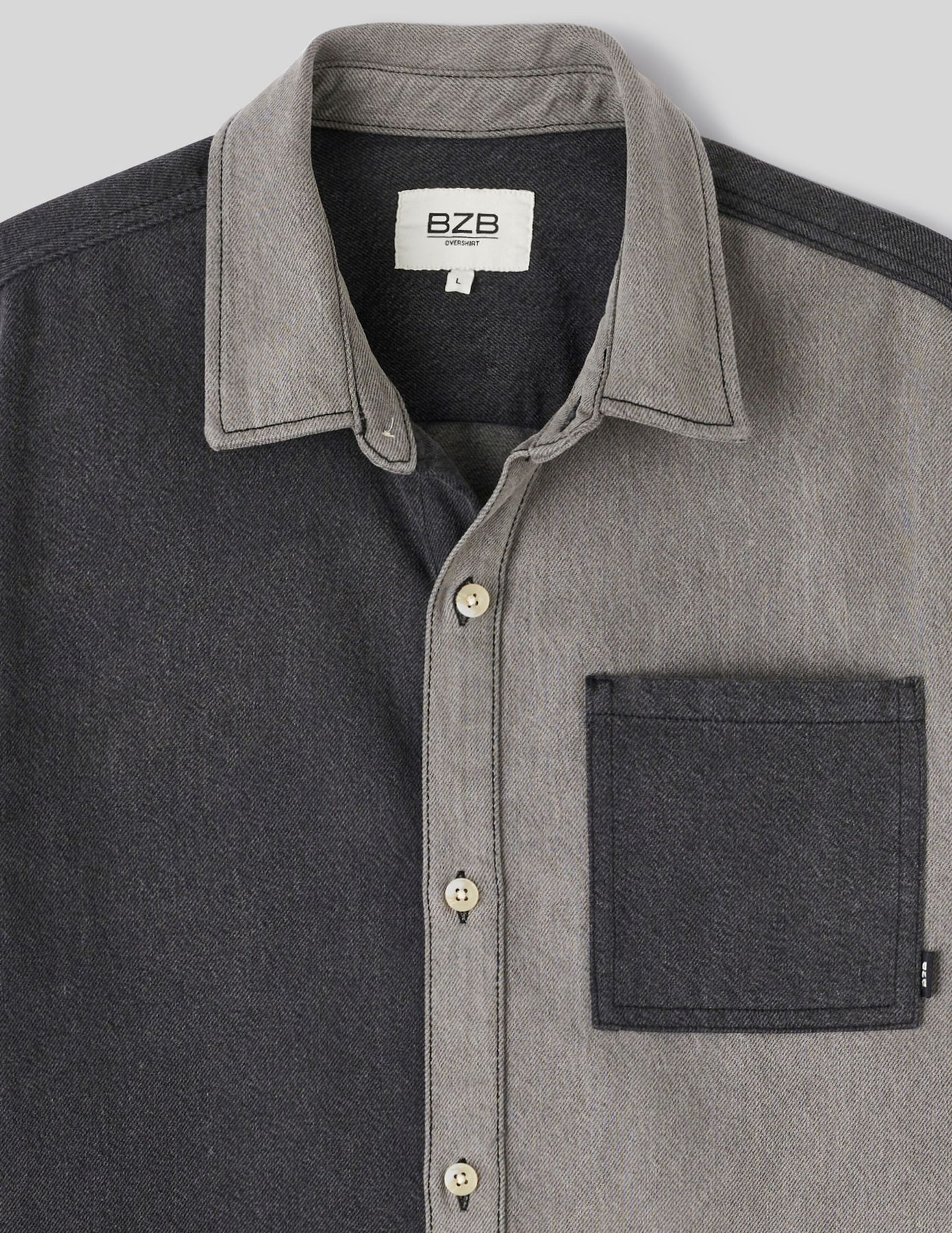 Surchemise en jean patch
