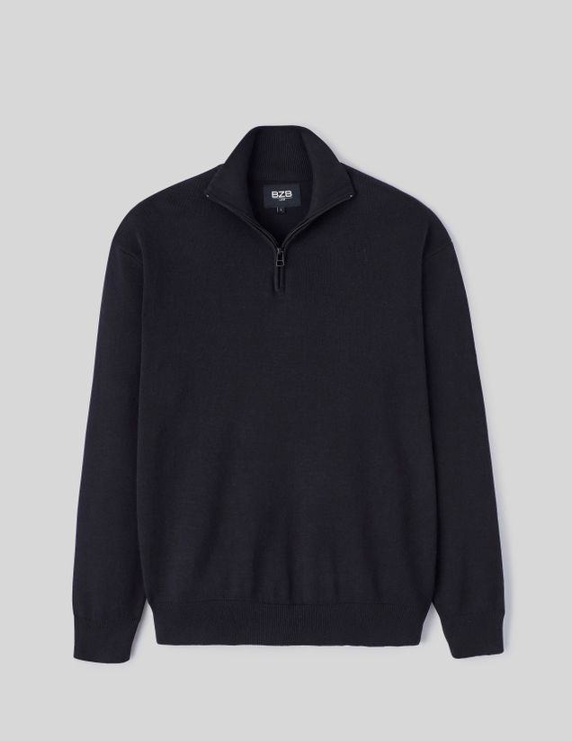 Pull col montant zipp&eacute;