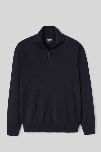 Pull col montant zippé