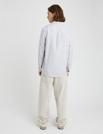 Chemise rayée droite