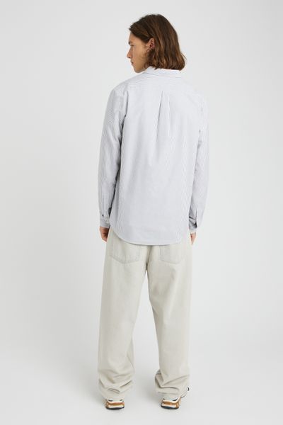 Chemise rayée droite