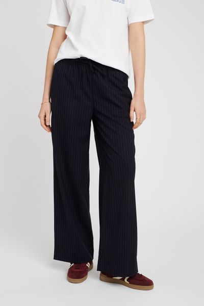 Pantalon fluide rayé