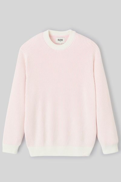 Pull côtelé bicolore