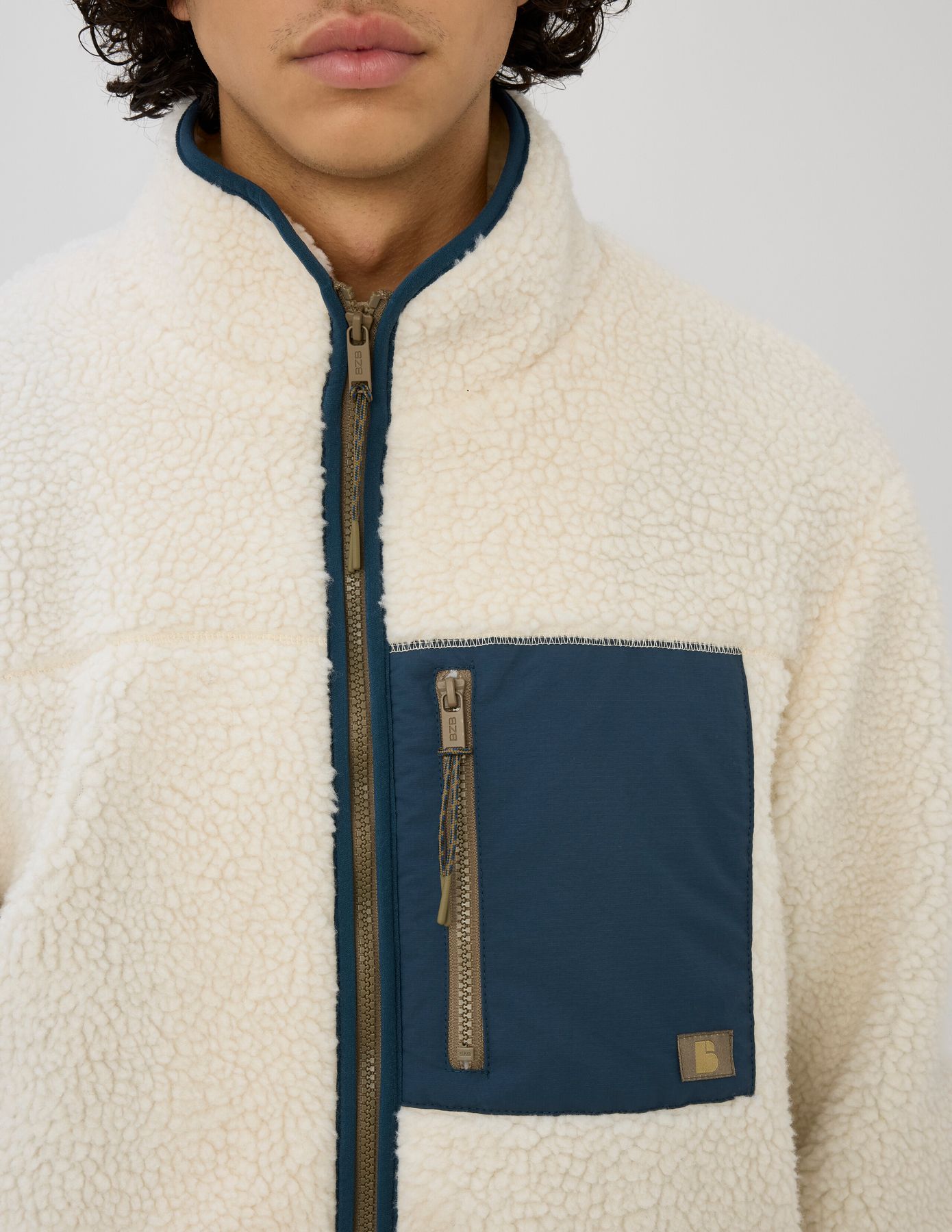Veste sherpa zippée
