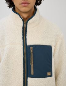 Veste sherpa zippée