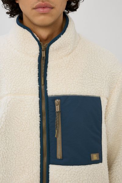 Veste sherpa zippée