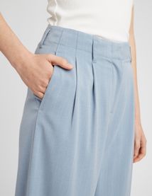 Pantalon tailleur rayé