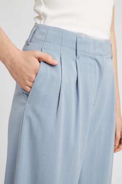 Pantalon tailleur rayé