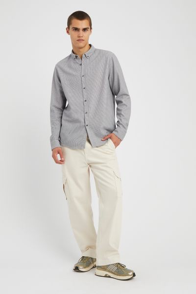 Chemise droite à carreaux