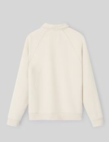 Sweat col polo zippé
