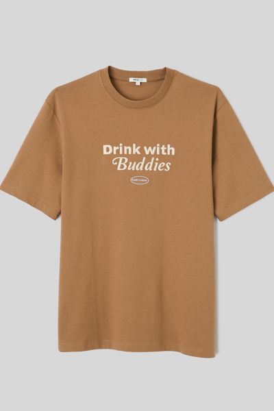 T-shirt imprim&eacute; et brod&eacute;
