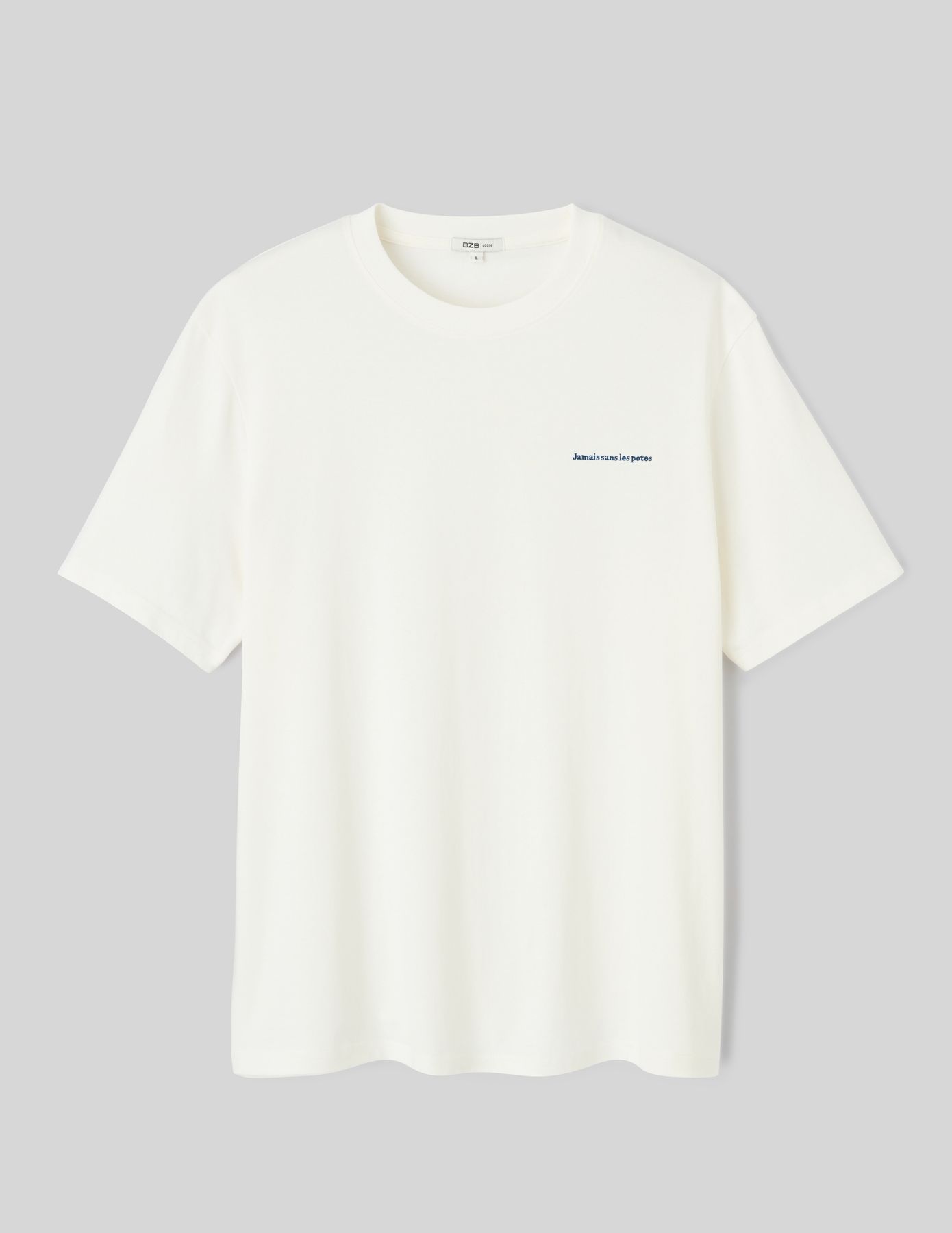 T-shirt broderie poitrine