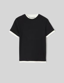 T-shirt effet de superposition