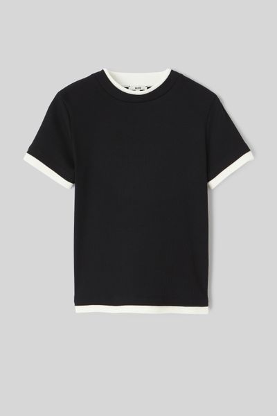 T-shirt effet de superposition