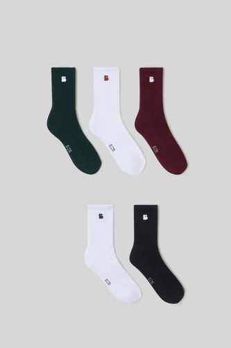 Lot de 5 paires de chaussettes broderie