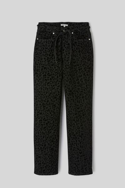 Pantalon imprim&eacute; coupe droite